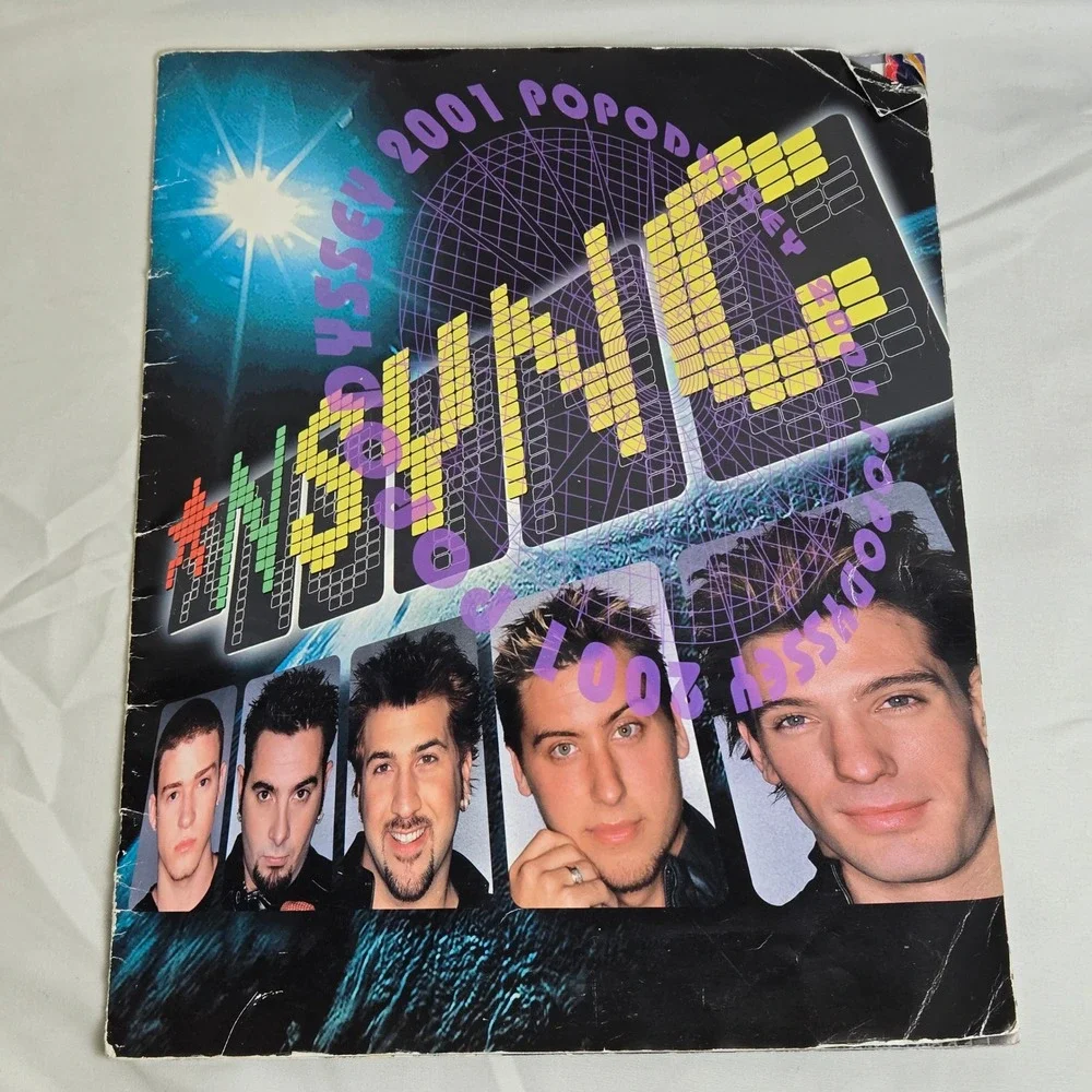 N'SYNC 2001 Pop Odyssey Tour Program‎ Concert Souvenir Collectible Vintage Y2K